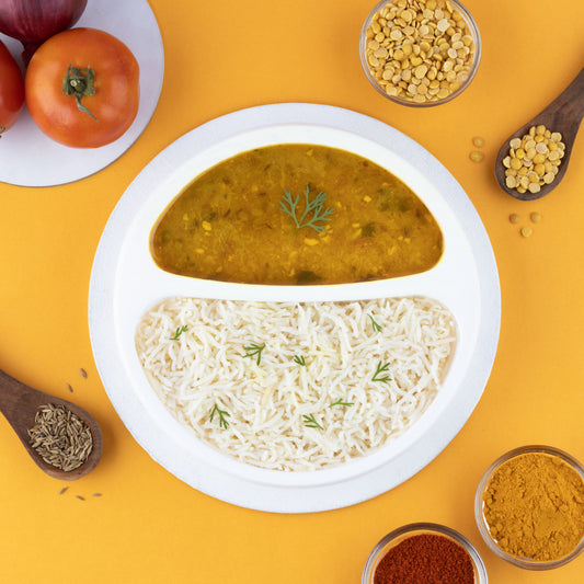 Organic Split Lentil Curry with Steamed Rice