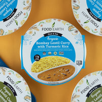 Organic Bombay Lentil Curry With Turmeric Rice
