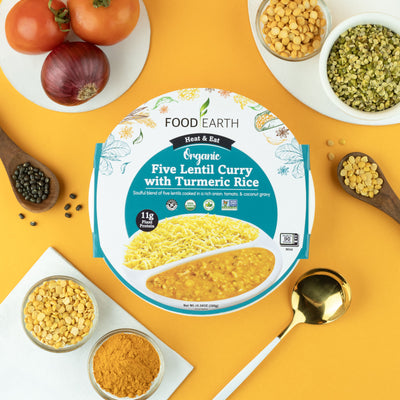 Organic Five Lentil Curry With Turmeric Rice