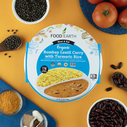Organic Bombay Lentil Curry With Turmeric Rice