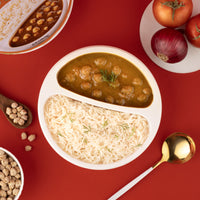 Organic Chickpeas Curry with Steamed Rice